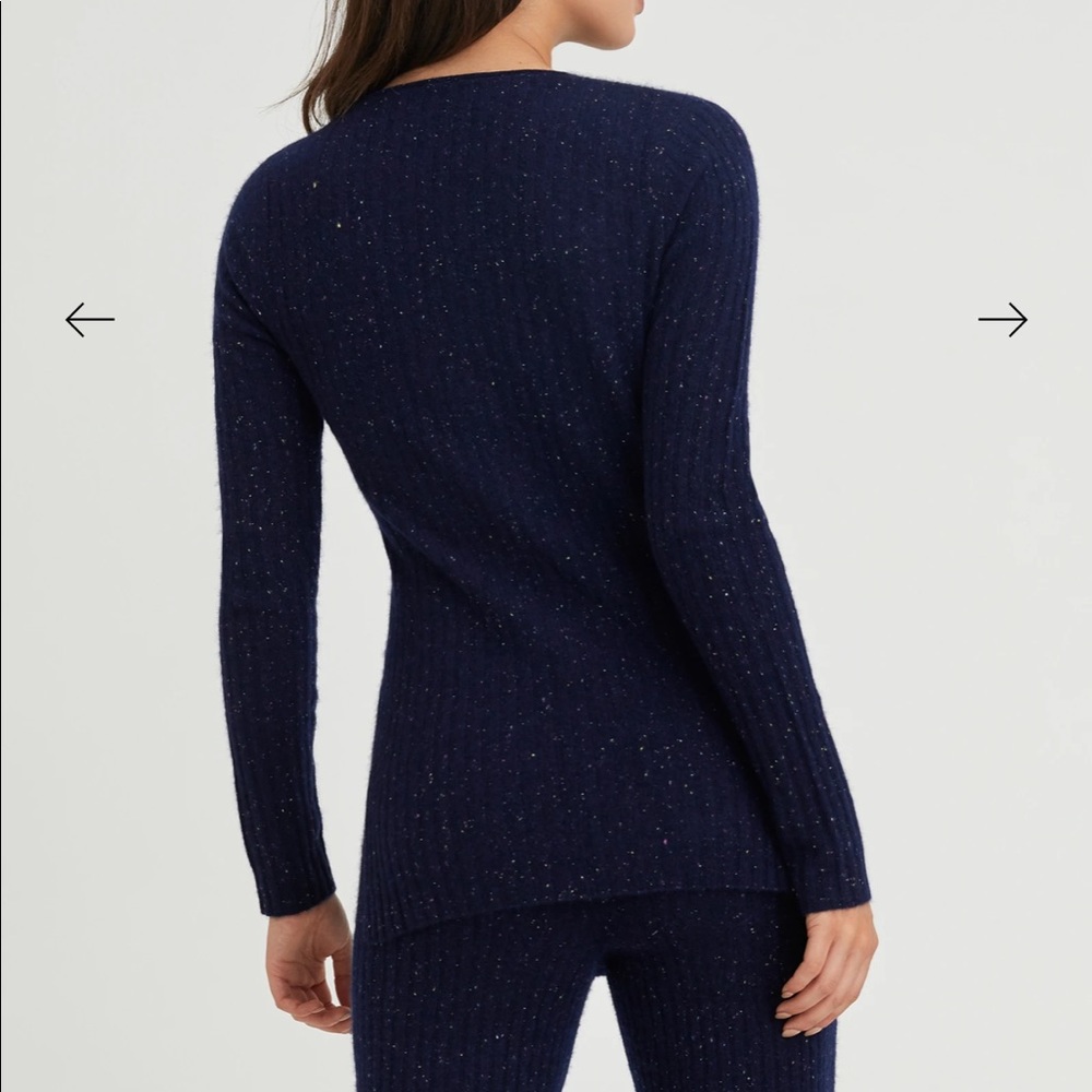 Cashmere Ribbed Sweater - Picture 4 of 9